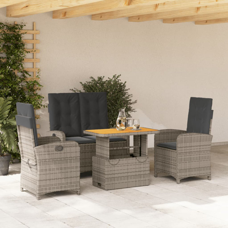 Ensemble repas 4 pièces avec coussins Hokku Designs
