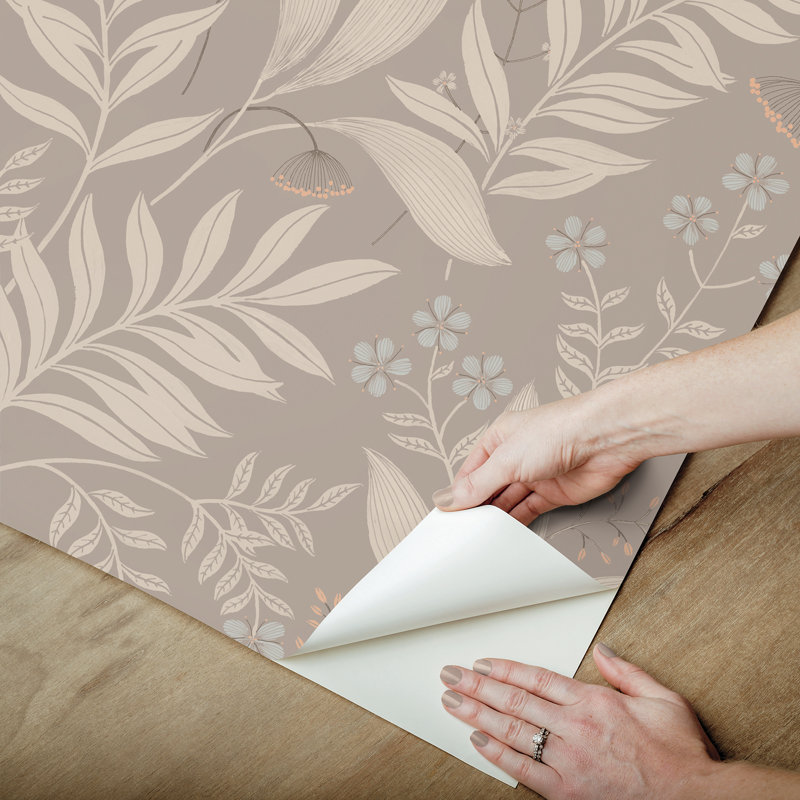 Papier peint adhésif Amanda, Taupe