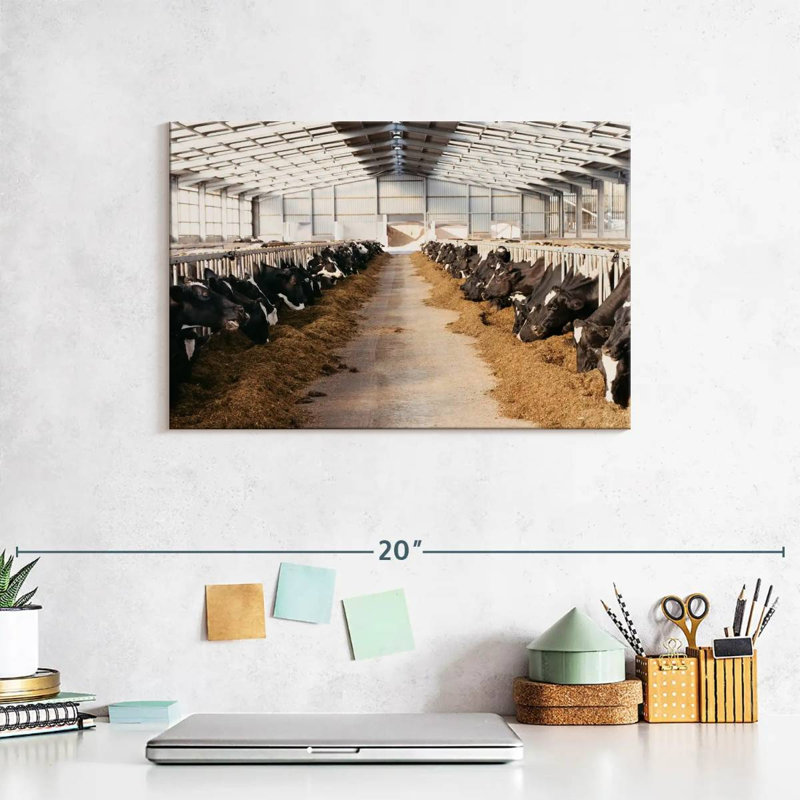 Barn Cows, 8" H x 12" W