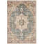 Orange Yellow Traditional Floral Patterned Woven Floor Rug-1244286801