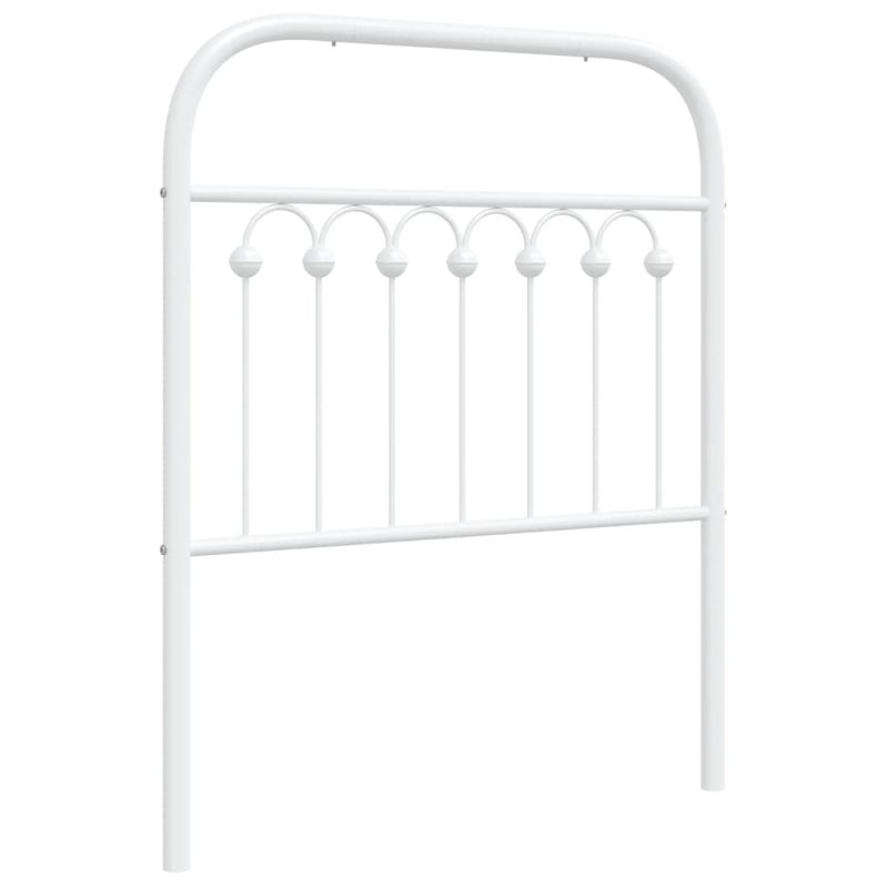 Vidaxl Metal Replace Headboard Black 180 Cm, Single (3'), White
