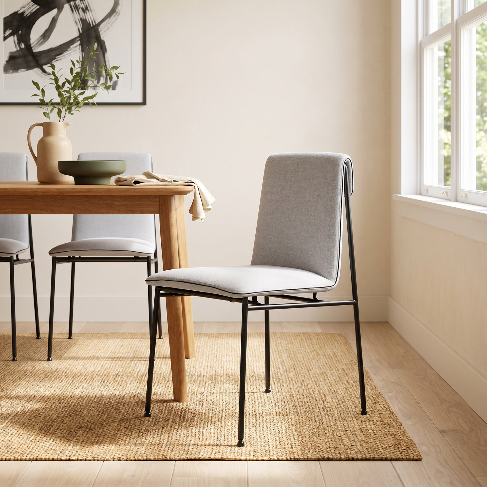 Kerey Dining Chair, Gray