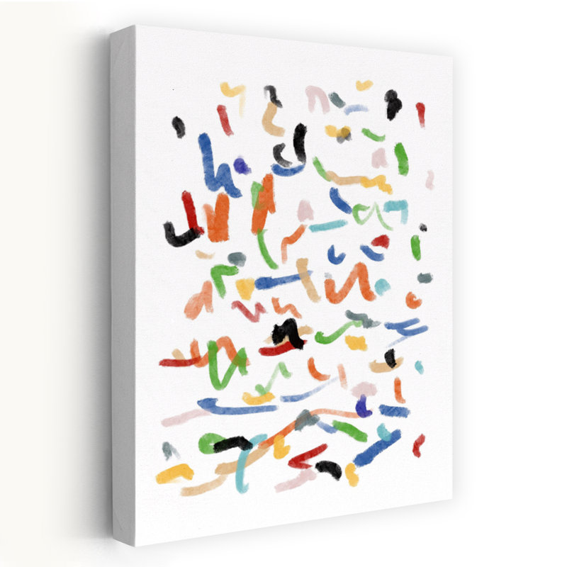 Art contemporain abstrait coloré, H 24 po x l 16 po