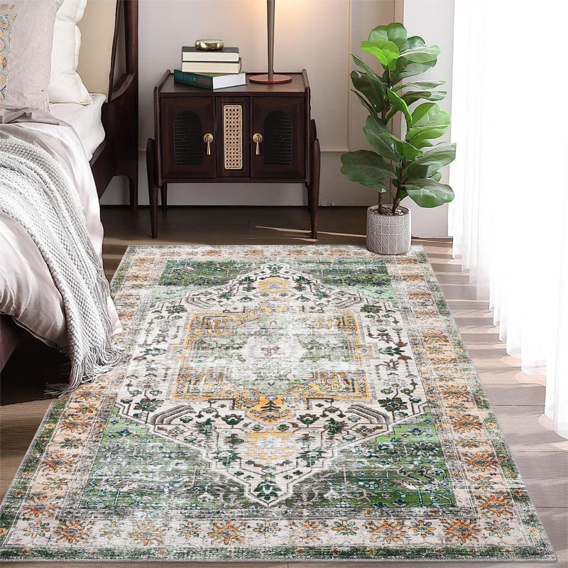 Tapis Charlsa avec envers antidérapant, Rectangle 6 pi x 9 pi