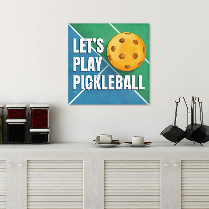 Let's Play Pickleball, H 18 po x l 18 po