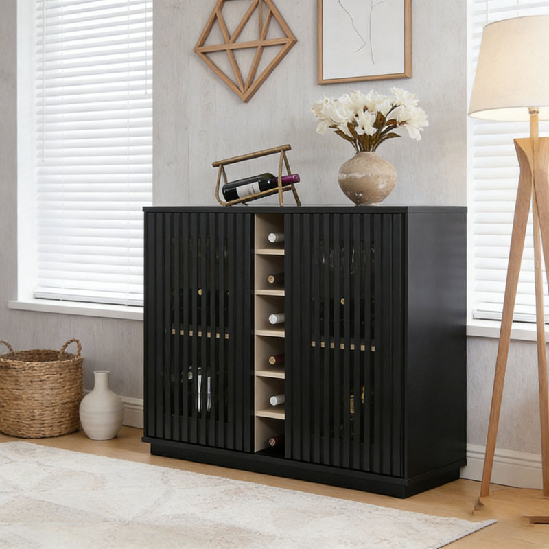 Armoire à boissons évidée Modern, Noir