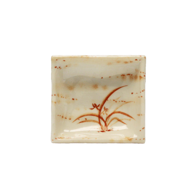 Orchid Melamine Wave Square 4" Saucer