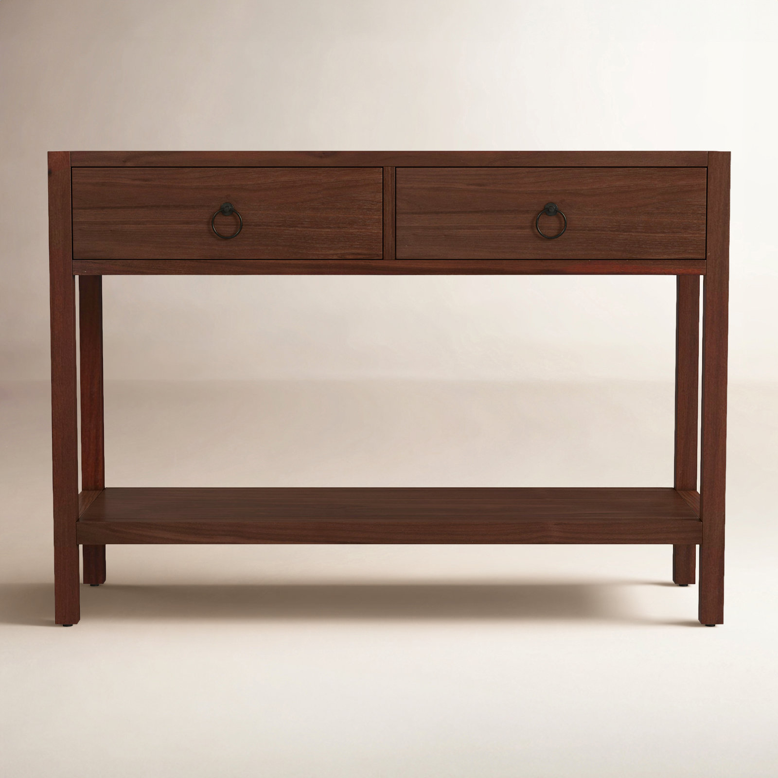 Elin 44" Console Table, Walnut Brown