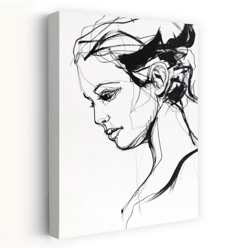 Silhouette 2, art contemporain abstrait, H 24 po x l 16 po