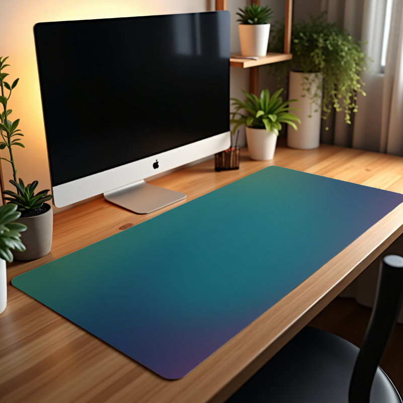 Polyester Desk Pad, 14.4x12.1