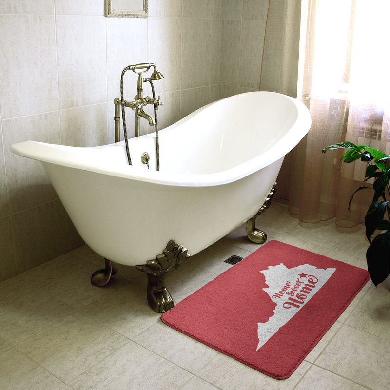 Tapis pour salle de bain richmond doux, l 21 po x L 34 po, Rouge