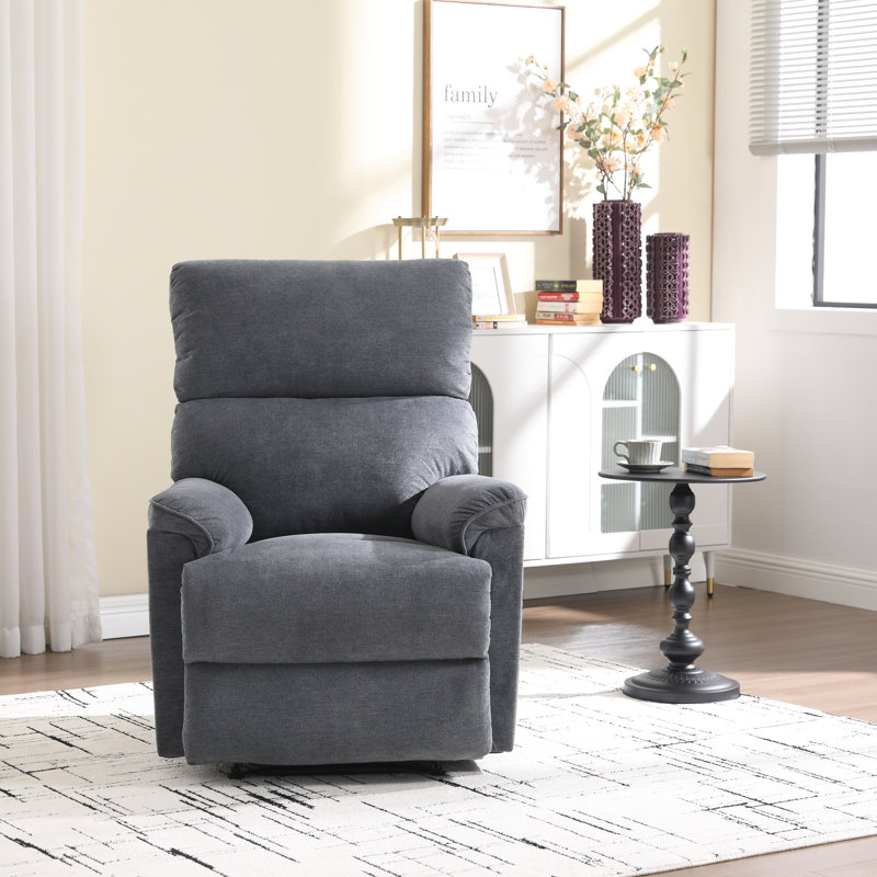 30.7" W Compact Power Recliner with USB, Gray