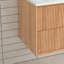 24'' Floating Bathroom Vanity Set, Wall Mounted Solid Wood Bathroom Cabinet with 2 Storage Drawers,White Resin Integrated Basin
