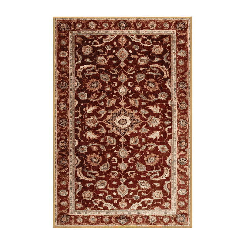 Tapis brun lavable à la machine, Rectangulaire 2 pi x 3 pi