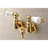 Kingston Brass Aqua Vintage Two-Handle 2-Hole Tub Wall Mount Clawfoot Tub Faucet-72475748