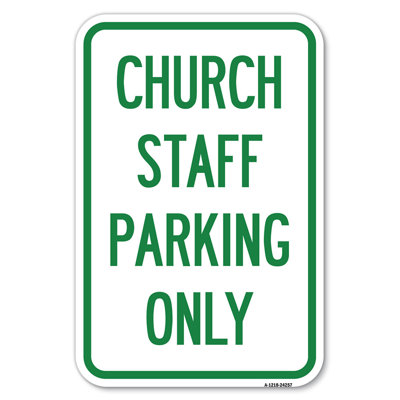 Stationnement du personnel de l'église seulement / 24257