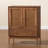 Bianaca Ramiel Mid-Century Modern Ash Wood and Rattan 1-Drawer Sideboard