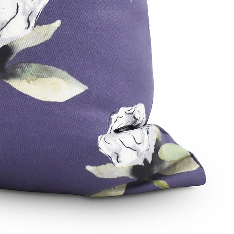 Housse et insert de coussin carré Fickle Florals, 18 po x 18 po, Mauve
