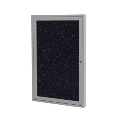 Ghent Recycled Rubber Enclosed Bulletin Board