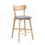 Ensemble de 2 chaises de bar en bois, tabourets à hauteur de comptoir avec dossier-110898519-110898521