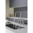 17.32" Bridge Kitchen Faucet with Pull Down Sprayer, Bridge Faucet for Kitchen Sink 3 Holes-104561431