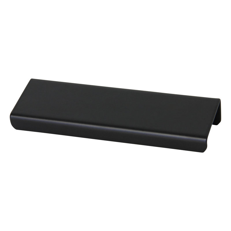 Matte Black Stainless Steel Modern Finger Pull Handle