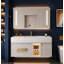 Meuble-lavabo mural blanc 36 po Sienna