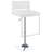 Chrome And White Adjustable Bar Stool