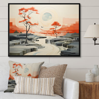 Marveen " Minimalism Geyser Natures Fountain II " Mixed Media and Color Photography Print