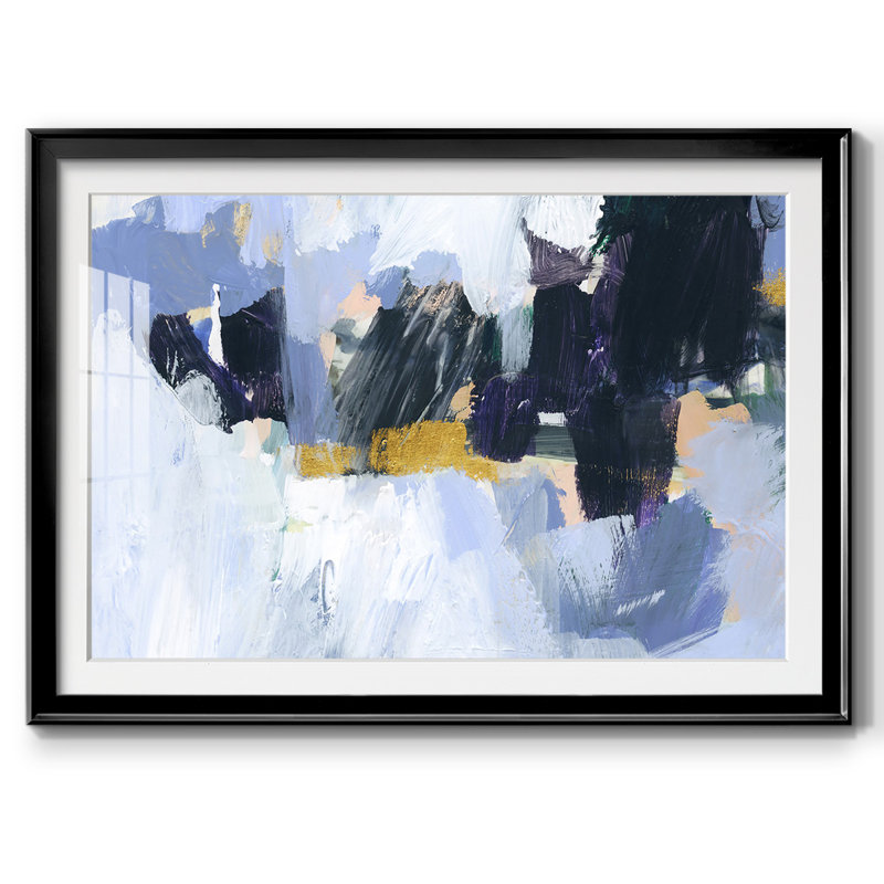 Cadre arctique avec cadre biseauté et verre biseauté arctique, Noir, H 27 po x l 39 po x P 1,5 po