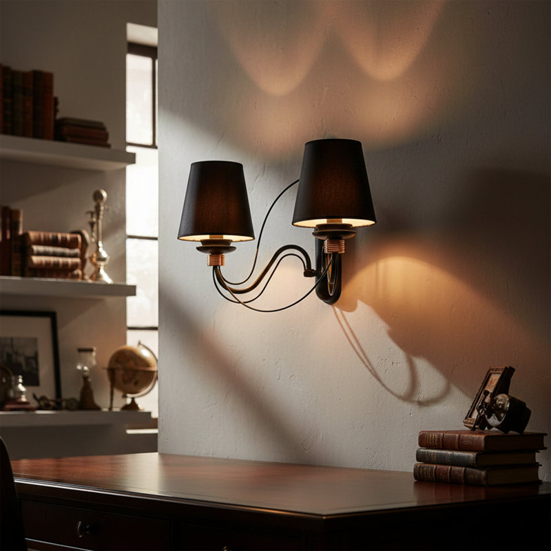 Fairmont 2-Light Classic Fabric Wall Sconce