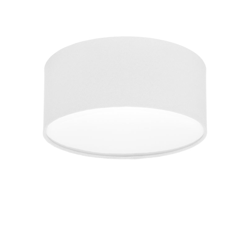 Davidde Fabric Flush Mount, White