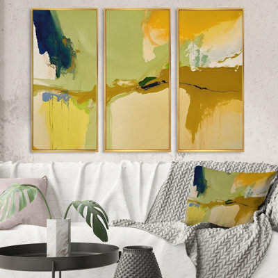«Moss espagnol», reproduction d'art sur toile 3 pièces