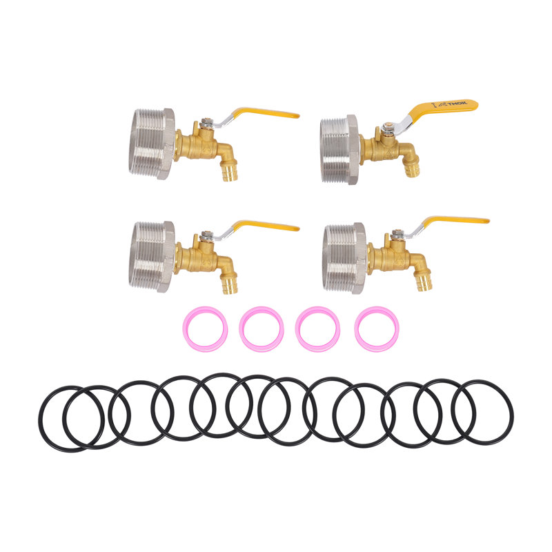 Robinet de baril en acier inoxydable 4PCS, robinet de baril en laiton