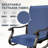 53" Rectangular Patio Dining Set 6 Swivel & Rock Outdoor Chair Set with Table-503260702
