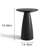 19.9" Tall Wood Round End Table 2pcs