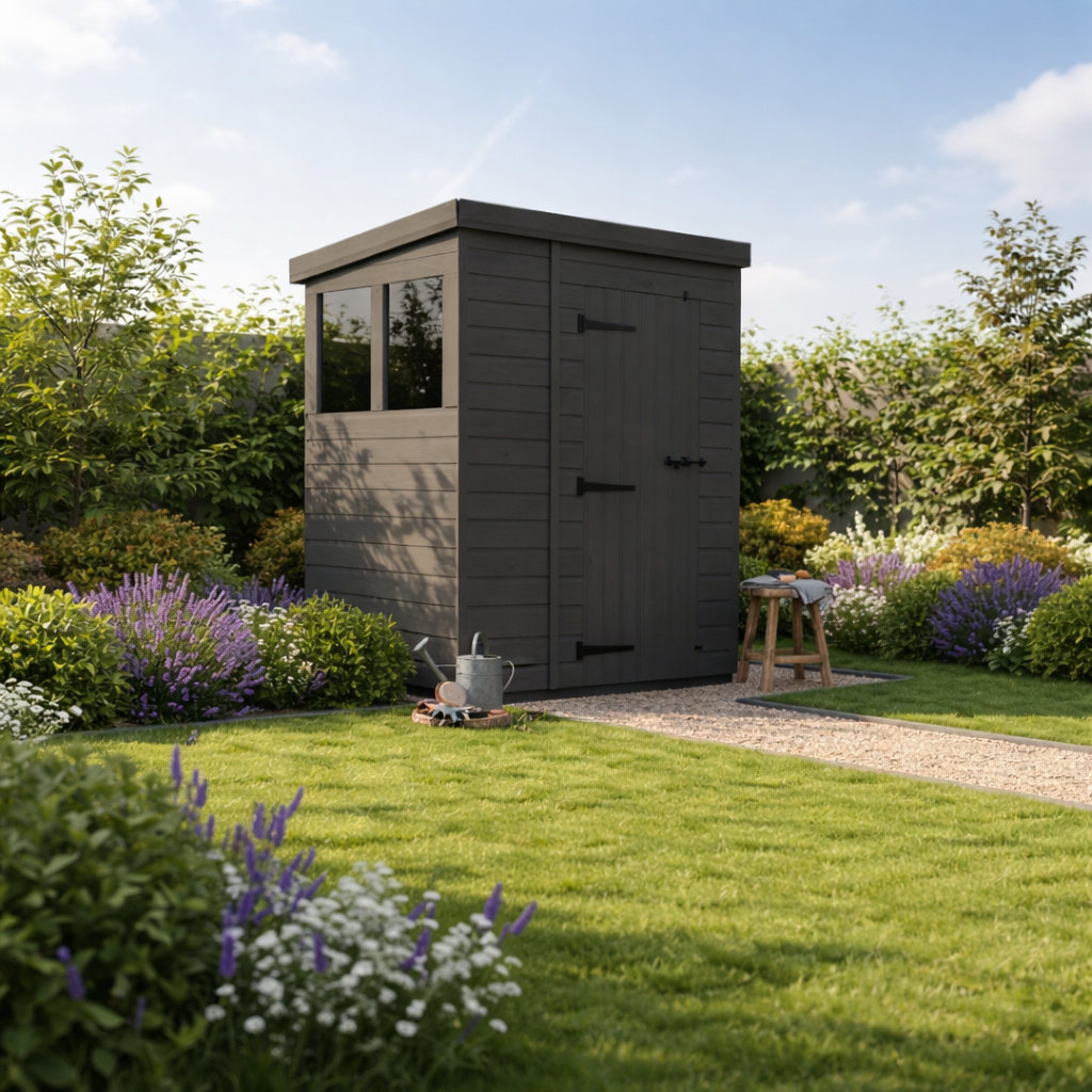 6x4 Pent Composite Shed