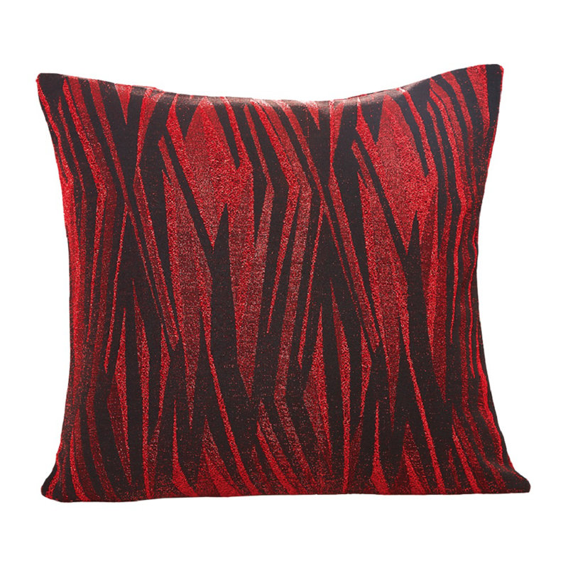 Housse de coussin décoratif à motif abstrait 1 po Tivoli, Bourgogne, Housse de coussin seulement - sans insert