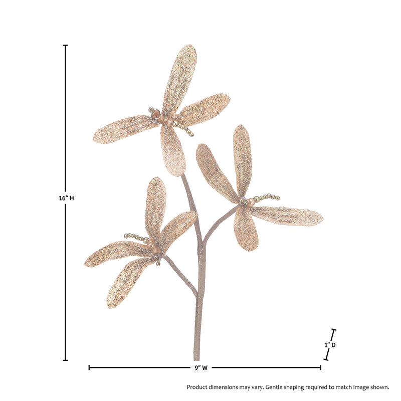 Aérosol de libellule scintillante 16 po 