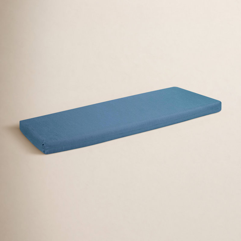 Bryn Sunbrella® Outdoor Bench Cushion, Cast Ocean Sunbrella® Plainweave