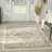 Yenier 5'3" x 7' Ivory Taupe Vintage Indoor Rug-117637682