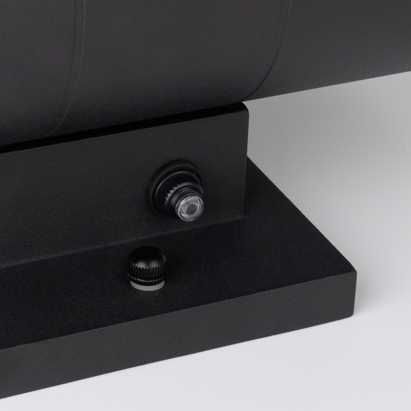 Lanterne murale d'extérieur noir mat à 2 ampoules H 11,97 po Oliy