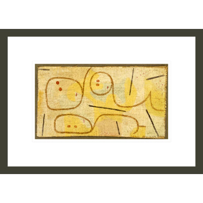 «Reclining (Allongé)» par Paul Klee - impression giclée encadrée