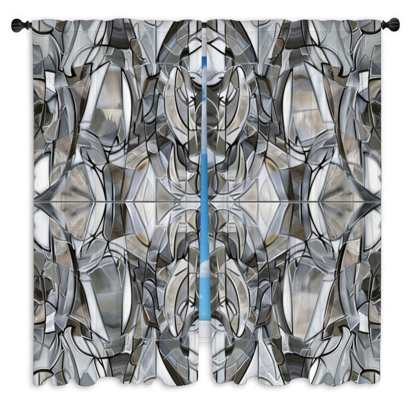 Paire de rideaux obscurcissant en polyester Syniya, L 40 po x L 61 po