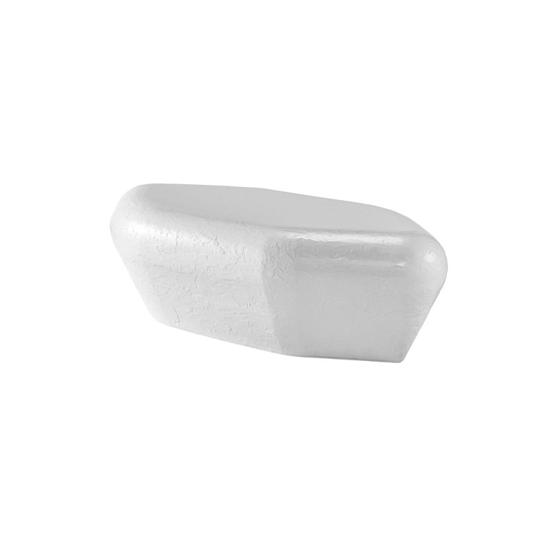 White Oval Marble Transitional Coffee Table