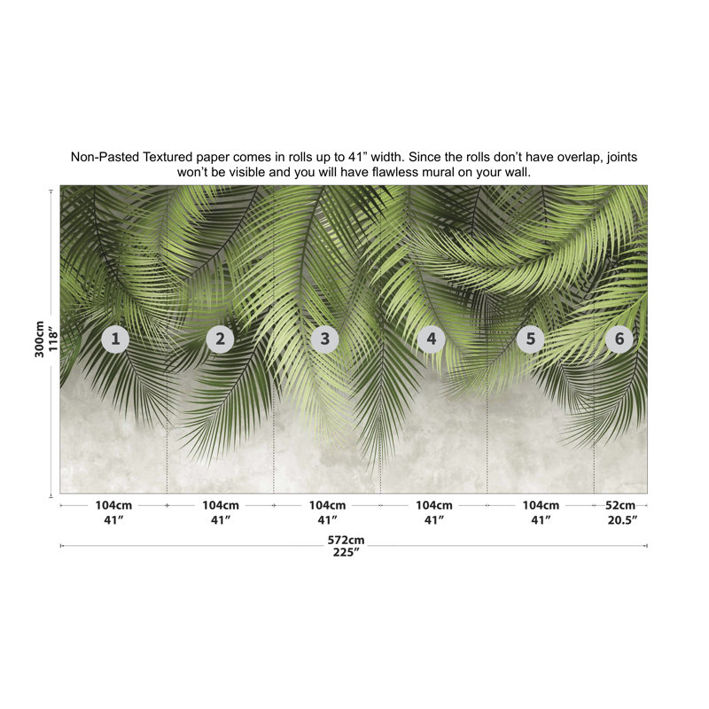 Papier peint fleurs de cerisier en fleurs, L 117,96 po x l 225 po, Gris