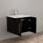 Wall-Mounted Double Door Vanity with Ceramic Basin-1176895719