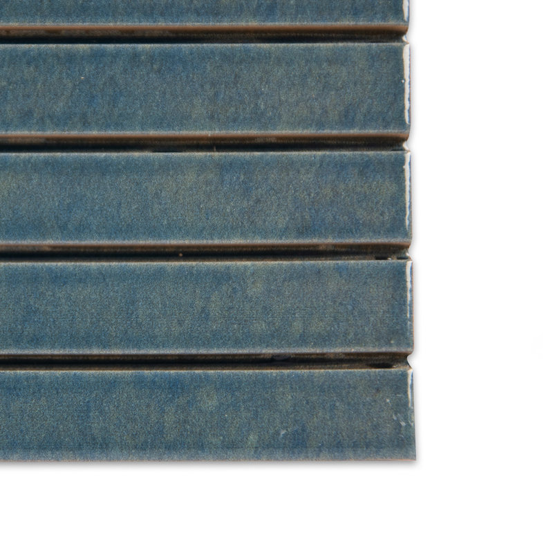 Capri Strata 6-7/8 In. X 14 In. Porcelain Floor And Wall Tile, Blue