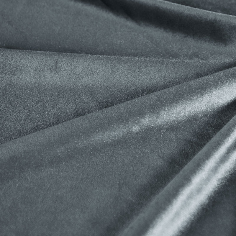 Canapé modulaire en U de 145 po en velours capitonné avec pieds en métal et 4 pieds pour le salon, Velours gris velours