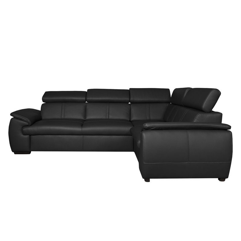 Eea 4 Seater Corner Sofa , Right Hand Facing, Black